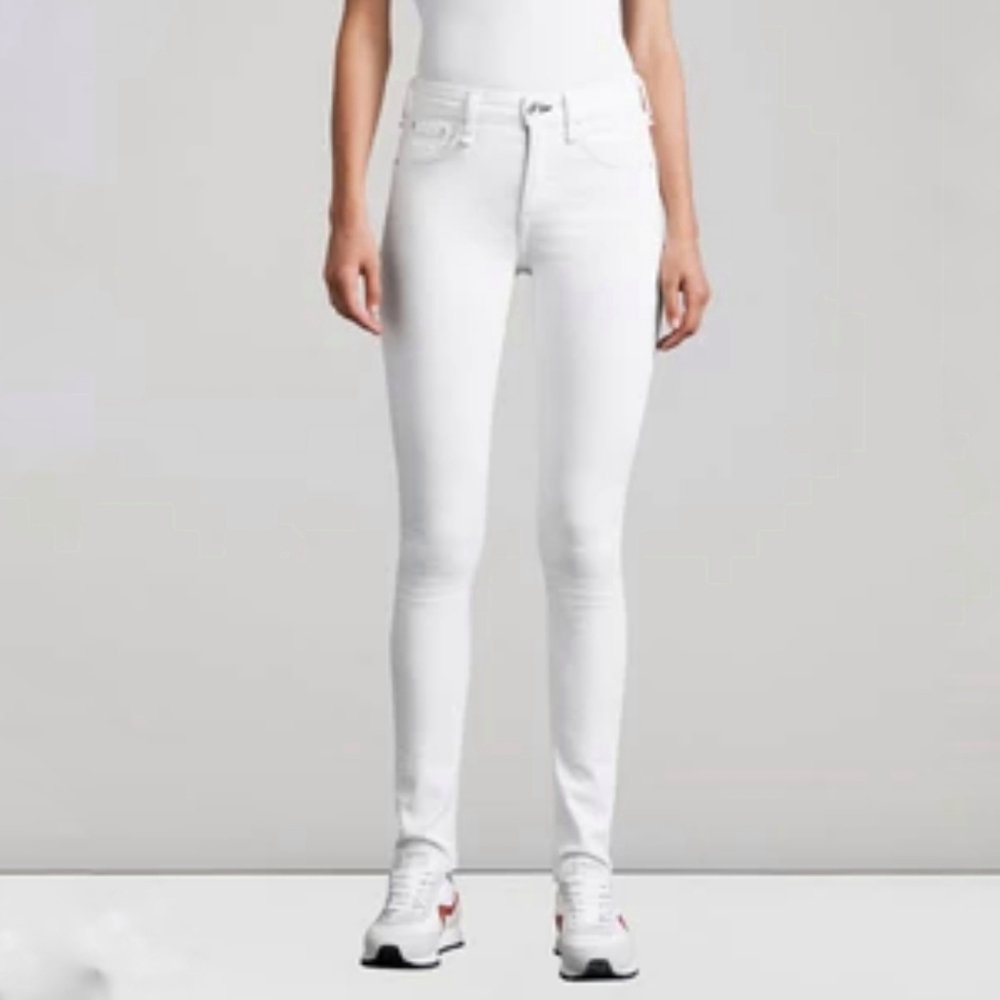 Rag and Bone White Denim Skinny Jeans